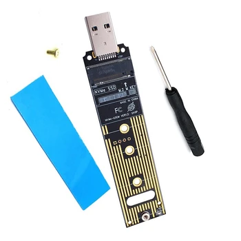 1 Комплект M. 2 NVME SSD към USB 3,1 Адаптер Вътрешна Странично Card 10gb/USB3.1 Gen 2 За M2 Nvme 2230 2242 2260 2280 SSD