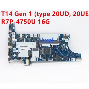 Използва се За Lenovo ThinkPad T14 Gen 1 20UD 20UE дънна Платка на лаптоп дънна Платка R7P-4750U 16G 5B20Z25391 5B21B88794 Изображение 0